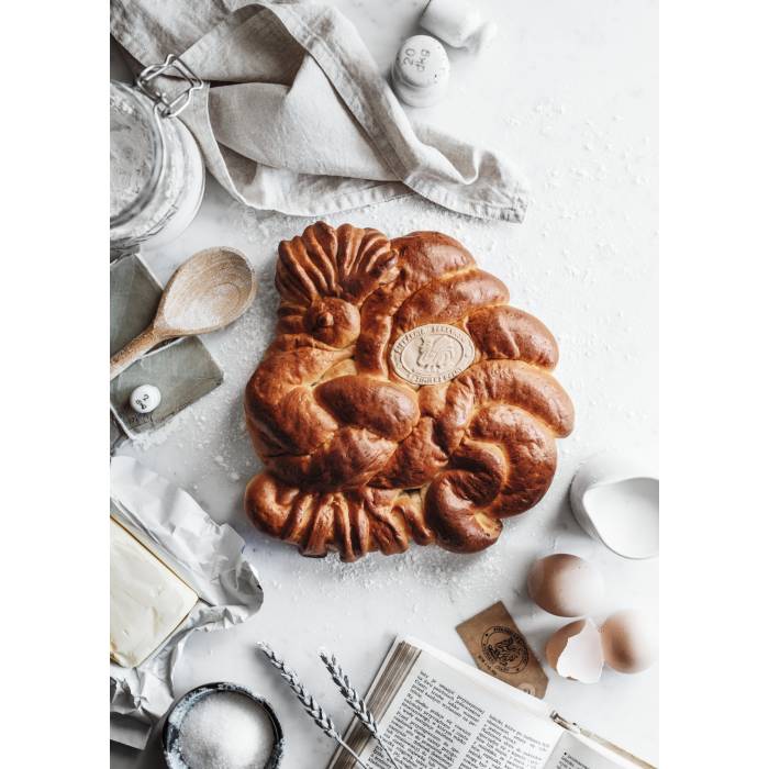 Kogut z ciasta drożdżowego