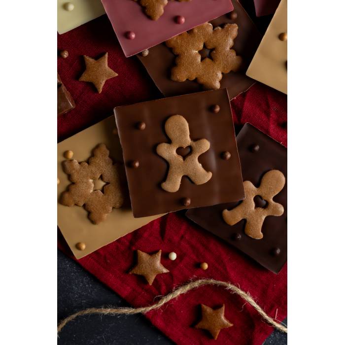 Miniczekolada z piernikowym ludkiem i gwiazdką/ 60 g