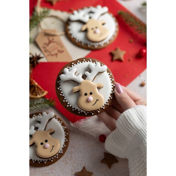Ciasteczko świąteczne z reniferem